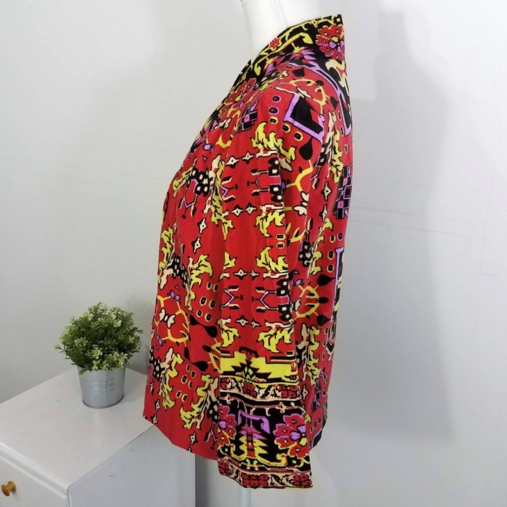 Soft Surroundings Vera Velvet Open Front Jacket - Picture 3 of 7